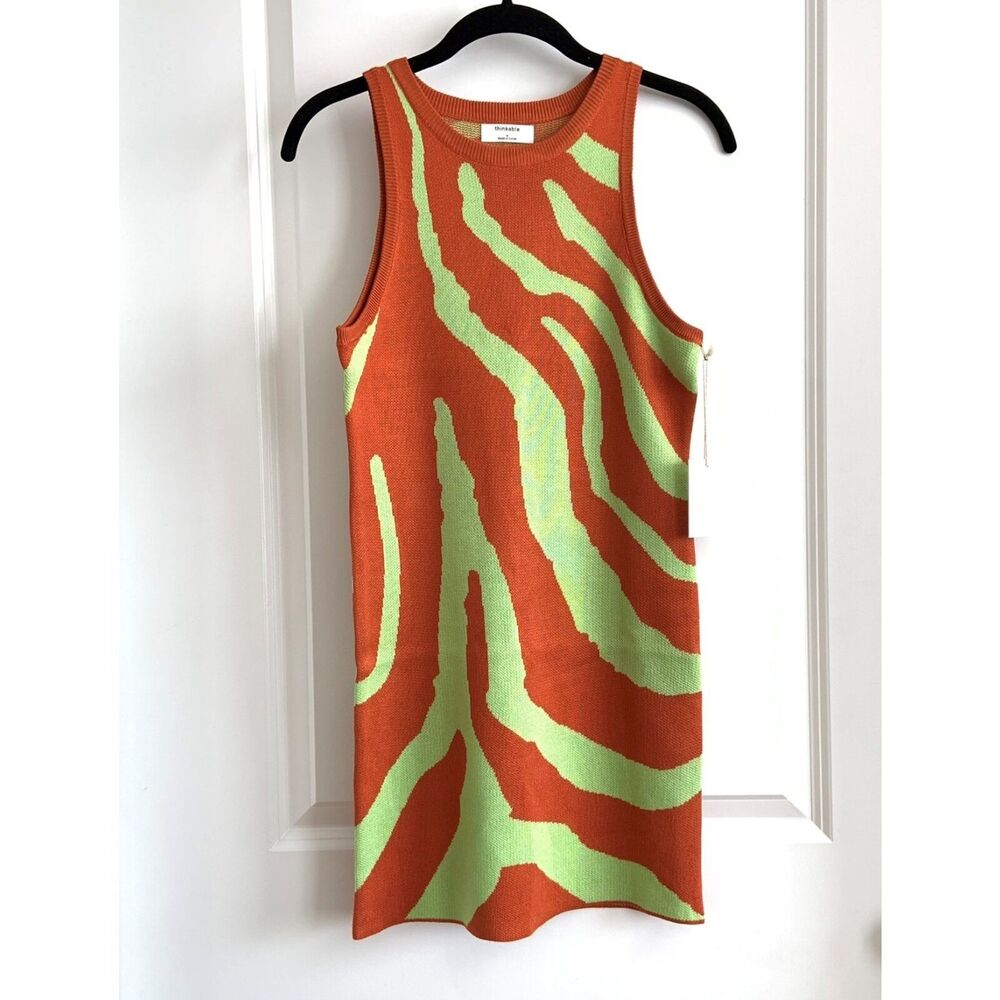 Thinkable Medium Animal Print Knit Mini Dress